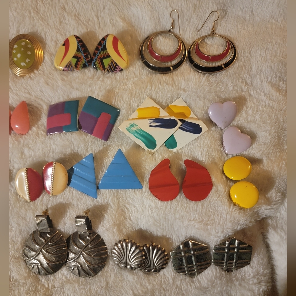 Vintage metal earrings